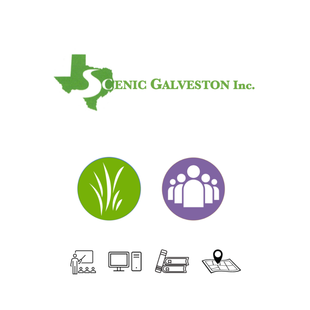 Scenic Galveston focuses on habitat protection, enhancement, restoration, and permanent management of the Virginia Point Peninsula nature preserve complex including the O'Quinn I-45 Estuary Corridor.